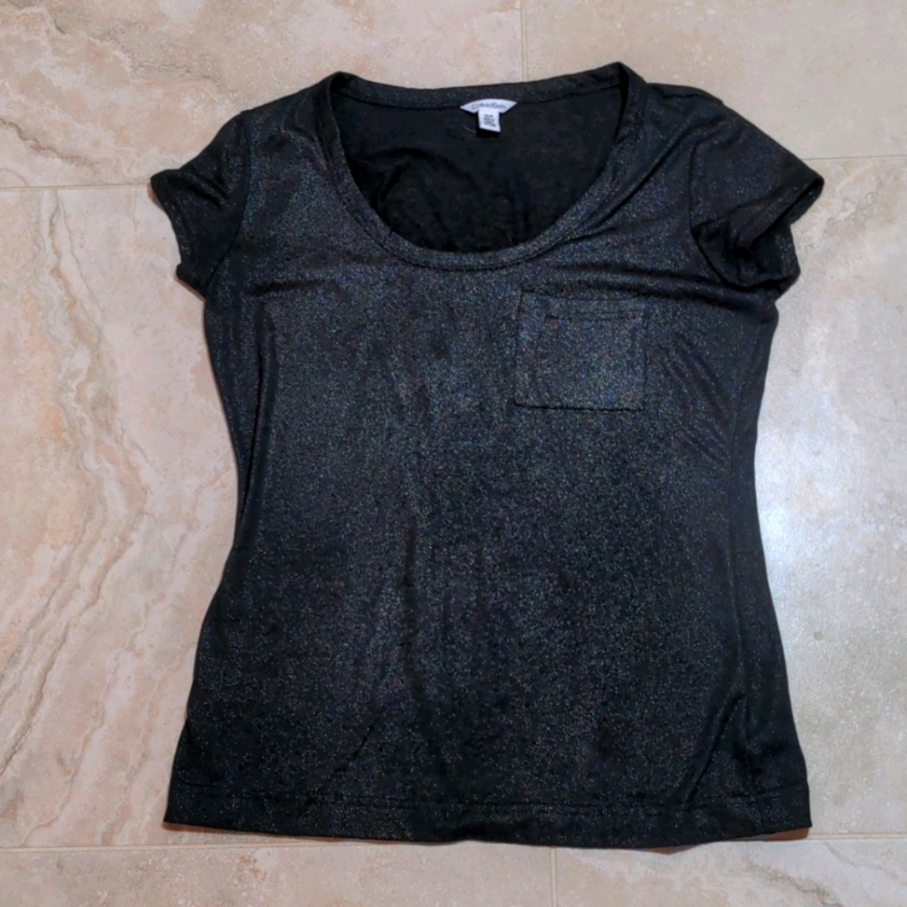 CALVIN KLEIN SHIMMERY T-SHIRT